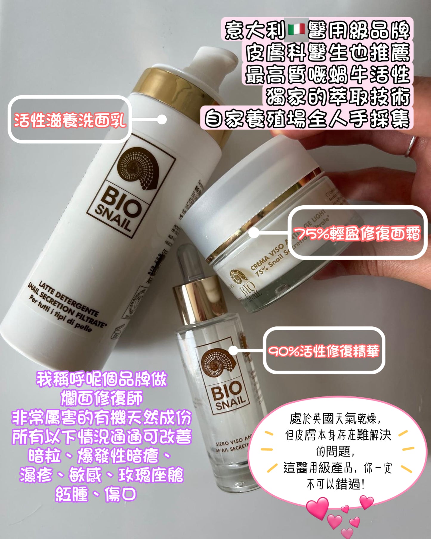 (意大利🇮🇹) Bio Snail (6折) 清肌修復體驗套裝